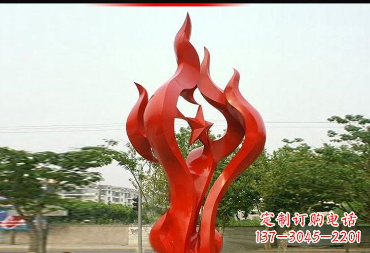 福州 不锈钢火炬雕塑-美轮美奂