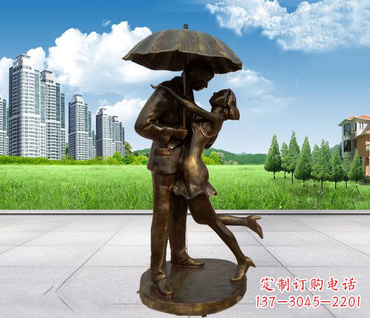 福州情侣铜雕,浪漫定制