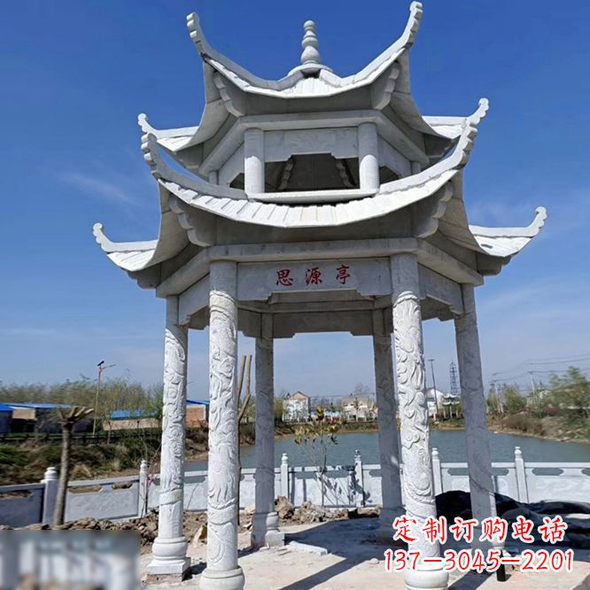 福州公园大理石凉亭