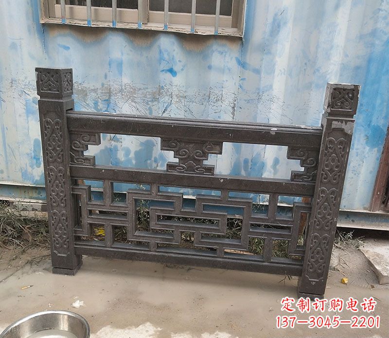 福州集乐馆大理石栏板雕塑