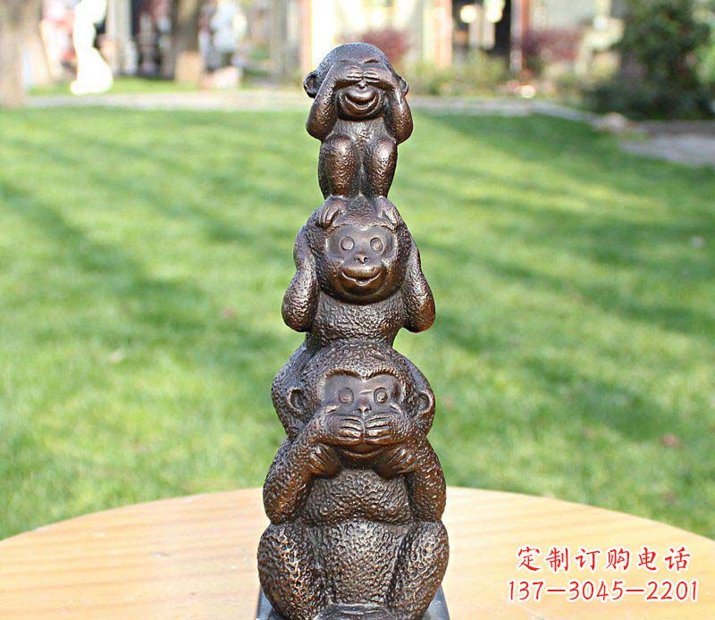 福州高品质铜雕罗汉叠罗汉塑像