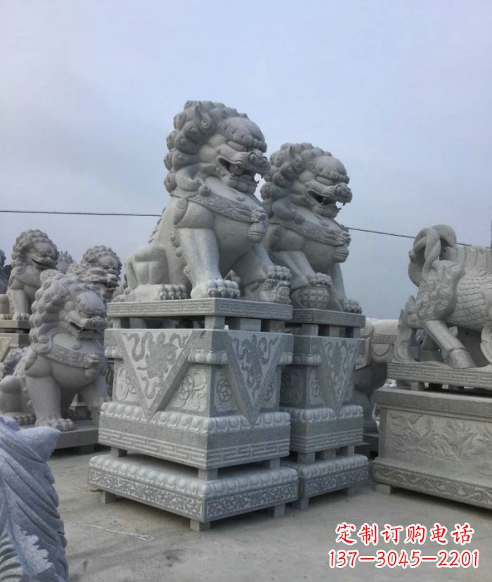 福州大理石狮子石雕