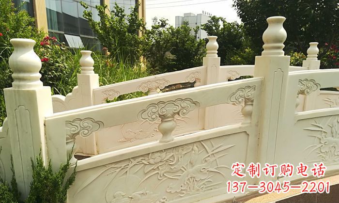 福州精美汉白玉石拱桥雕塑