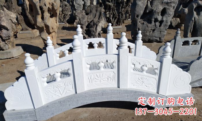 福州公园汉白玉石拱桥 (6)