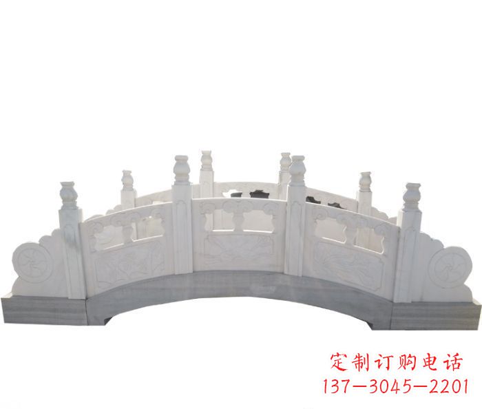 福州公园汉白玉石拱桥_1