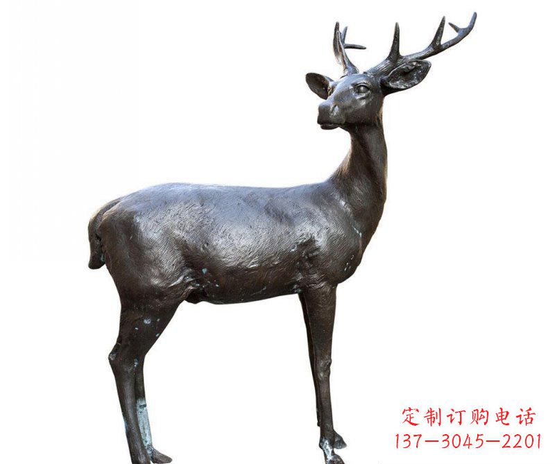 福州铜雕回头鹿动物雕塑