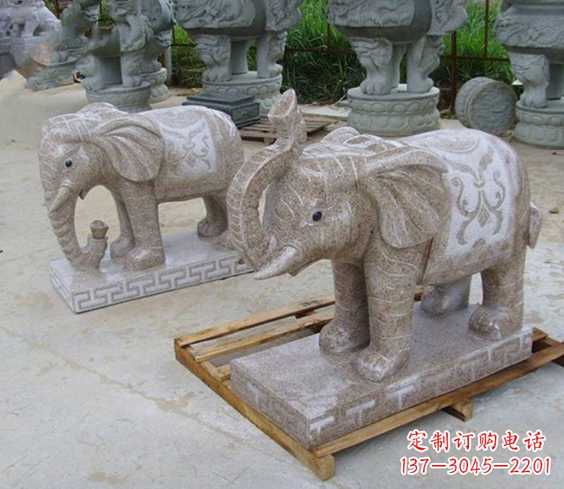福州精美大象雕塑