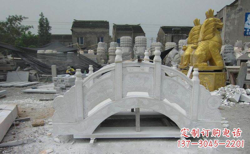 福州精美的大理石拱桥雕塑