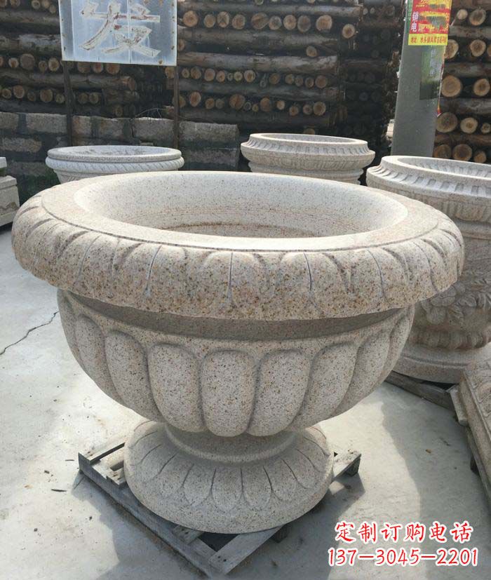 福州高质量大理石花盆石雕