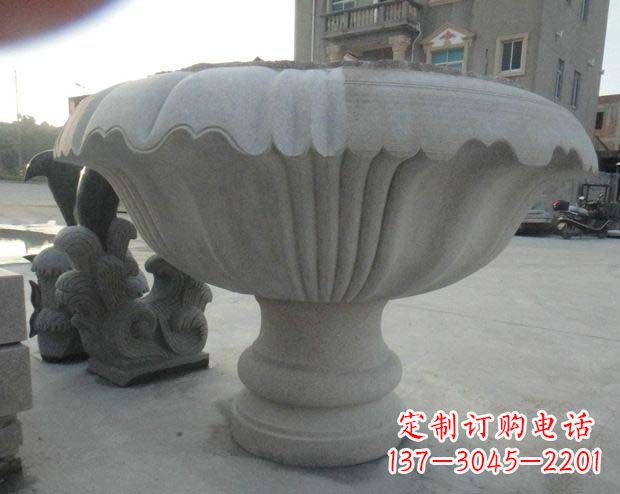 福州高端大理石花盆雕塑