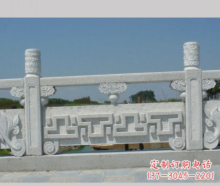 福州公园景观大理石栏板雕塑 (6)