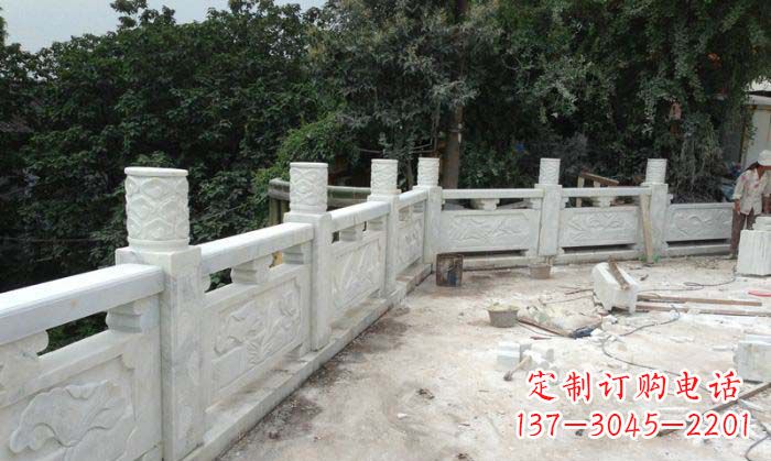 福州公园景观大理石栏板雕塑 (3)