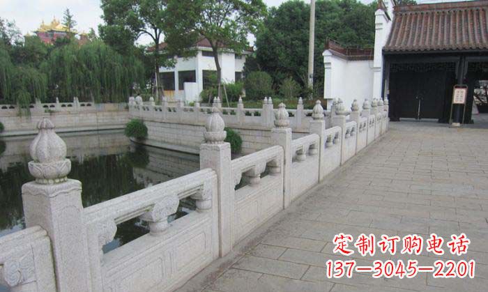 福州公园景观大理石栏板雕塑 (2)