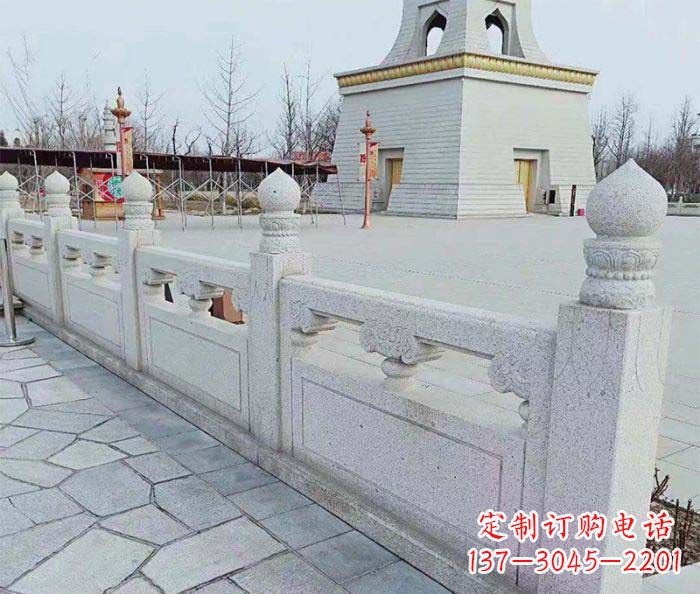 福州公园景观大理石栏板石雕 (2)
