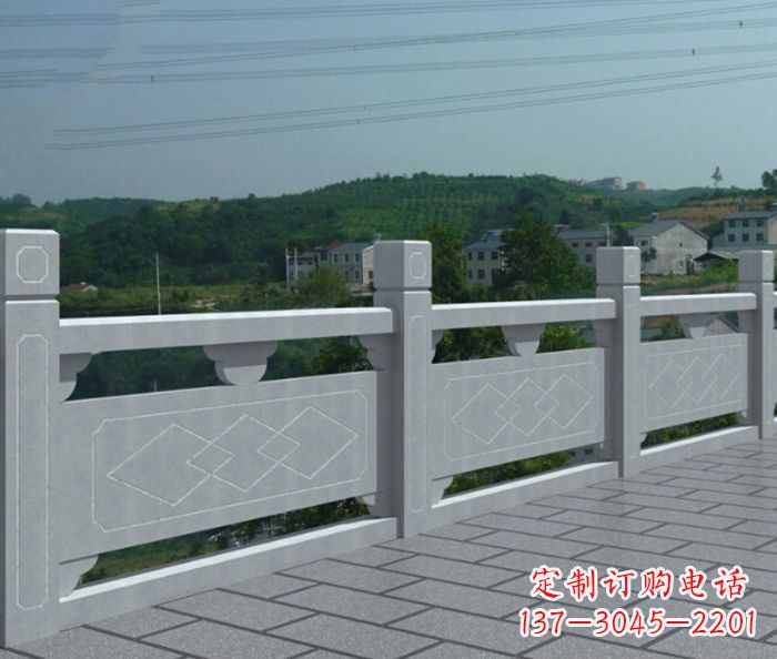 福州公园景观大理石栏板雕塑_1