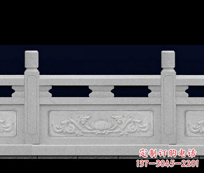 福州公园景观大理石栏板雕塑_2