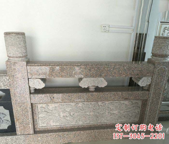 福州公园景观大理石栏板石雕 (3)