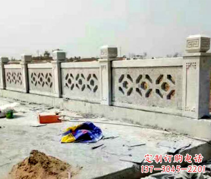 福州公园景观大理石栏板石雕 (8)