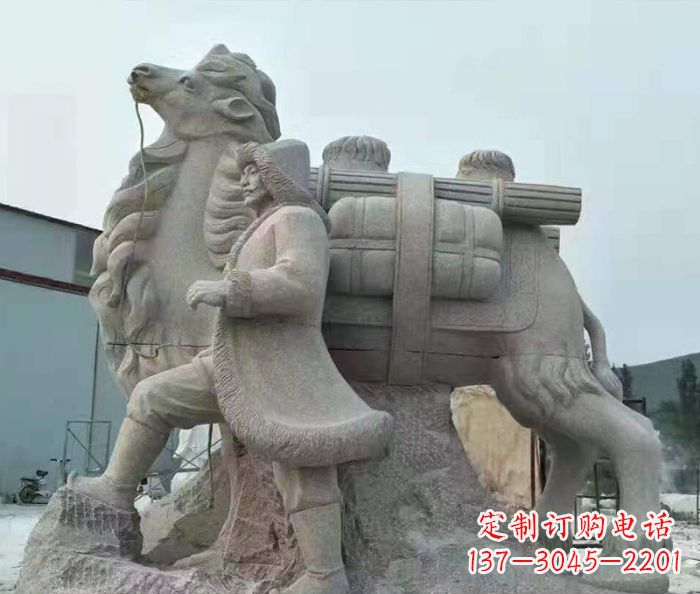 福州精致精美的大理石骆驼石雕