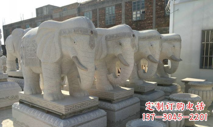 福州缅甸大理石缅甸大象雕塑