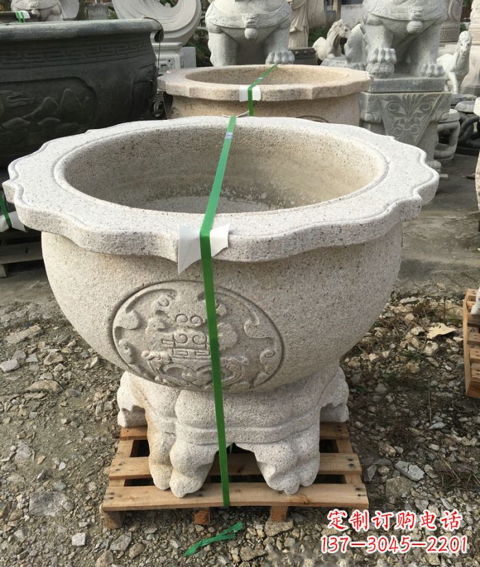 福州高品质大理石水缸雕塑