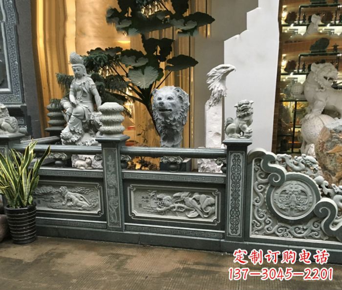 福州精美仿古石栏板雕塑