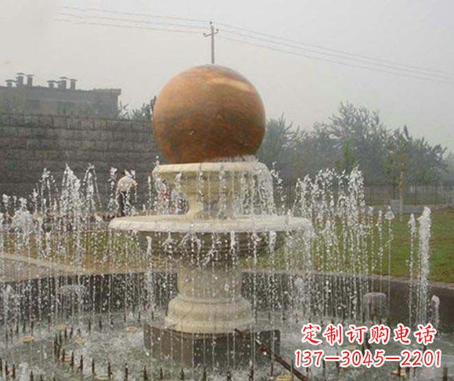福州艺术品级风水球喷泉石雕