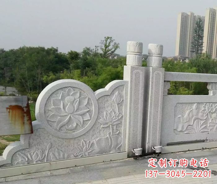 福州汉白玉石雕栏板