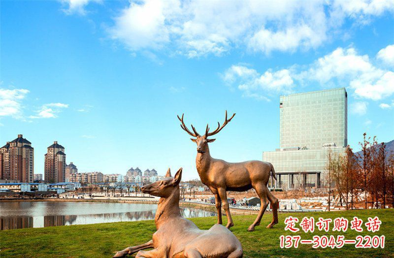 福州优质精美羚羊铜雕塑