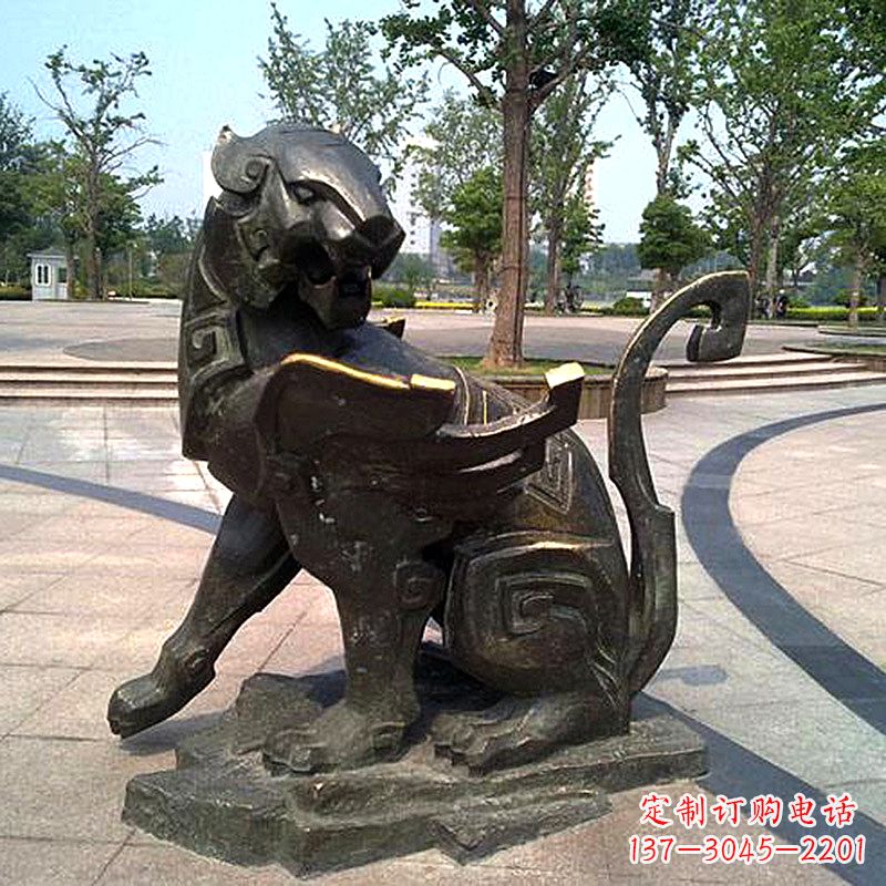 福州公园神兽动物铜雕貔貅雕塑