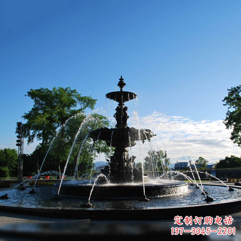 福州公园石雕喷泉水景雕塑