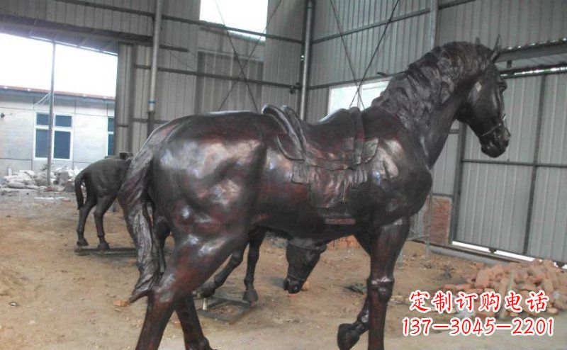 福州公园铜马动物铜雕