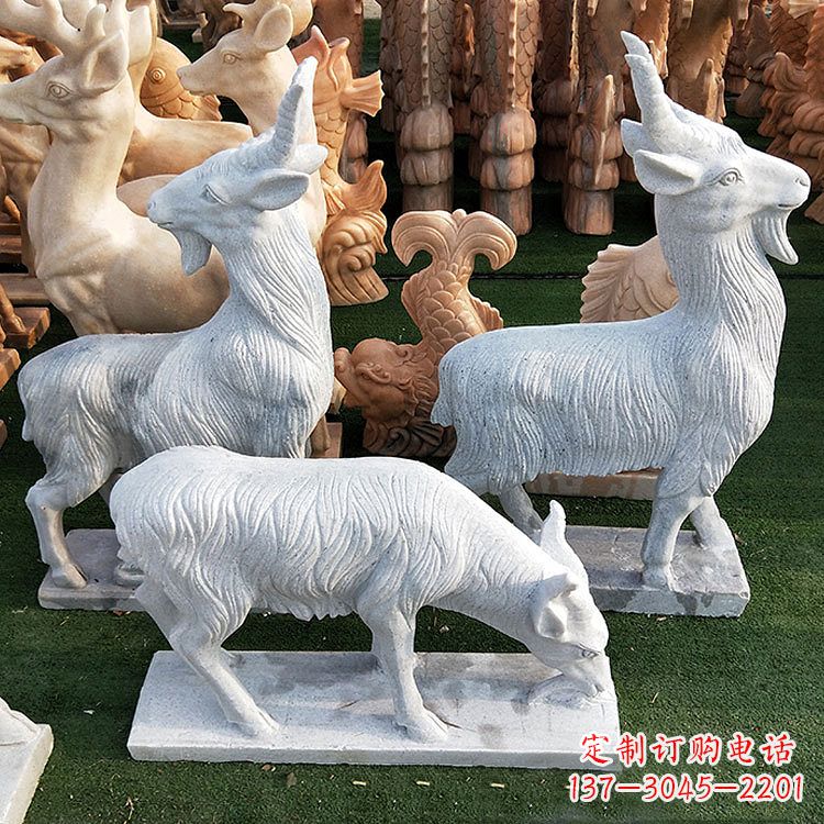 福州精美白玉石动物雕塑