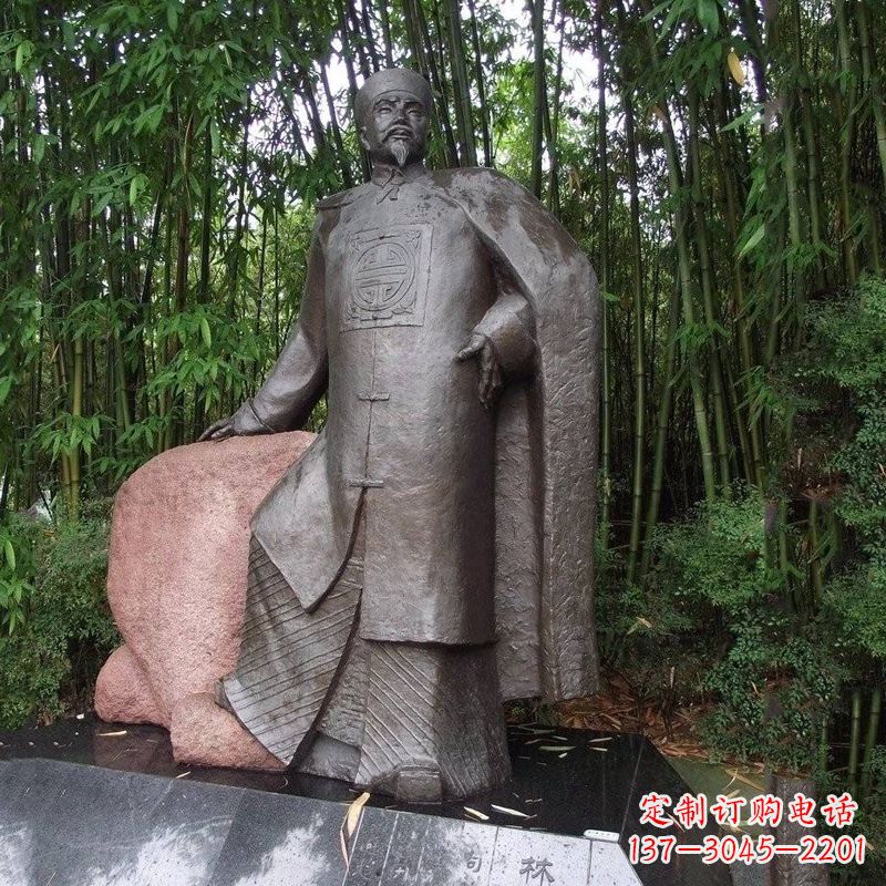 福州以林则徐铜雕塑荣耀中华民族