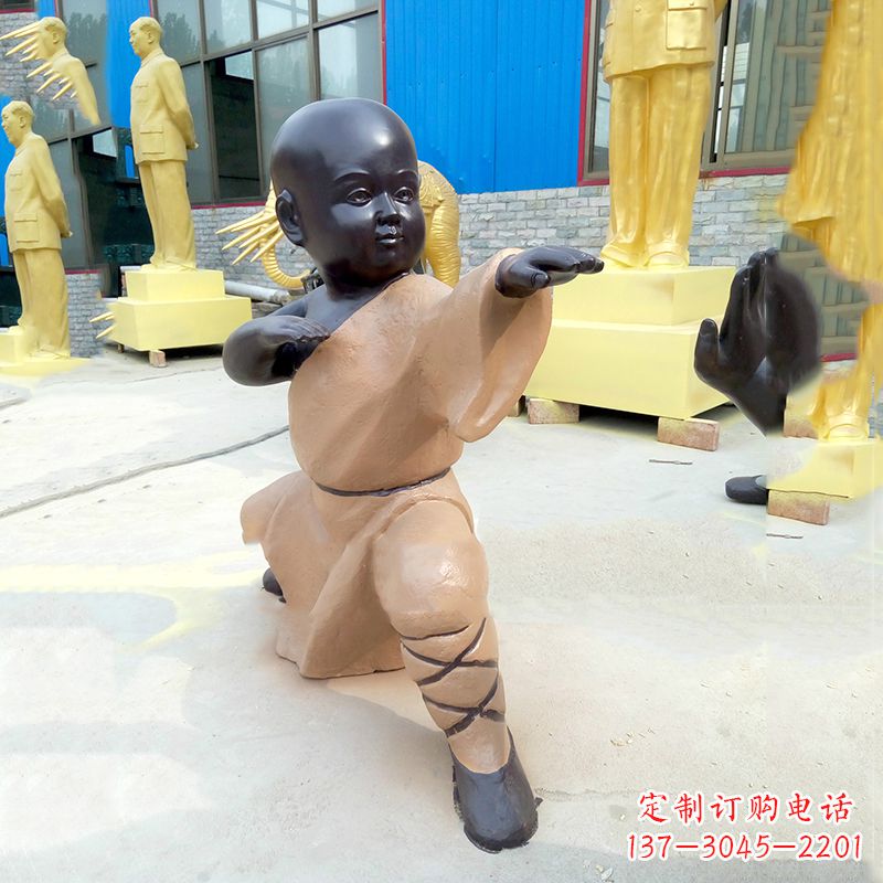 福州传承传统文化的绝佳礼品——“功夫小和尚”雕塑