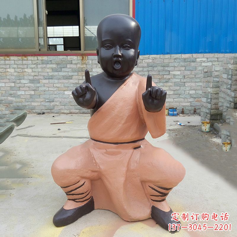 福州铜雕功夫小和尚