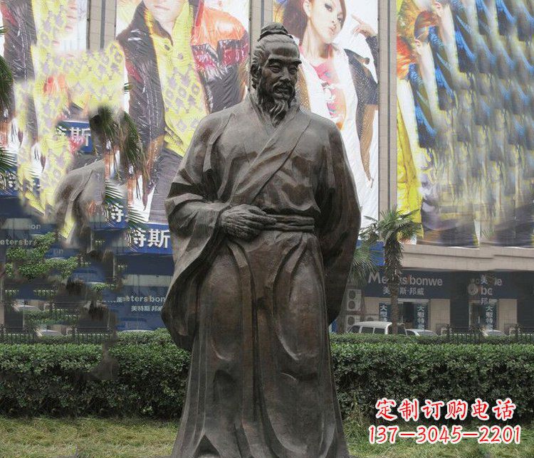 福州古代名人李时珍铜雕