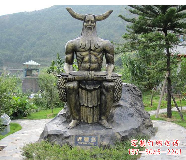 福州传承古代文明,为家居装饰点缀伏羲铜雕
