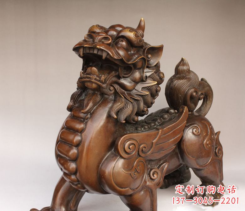 福州古代神兽貔貅铜雕