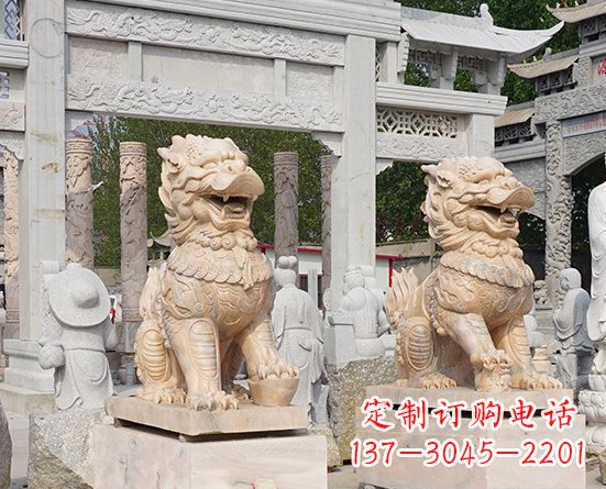 福州古典神麒麟石雕，传承古老文化