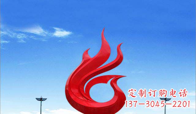 福州广场不锈钢凤凰雕塑1