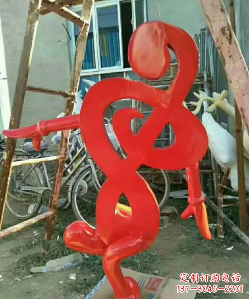 福州中领雕塑-不锈钢音符抽象雕塑
