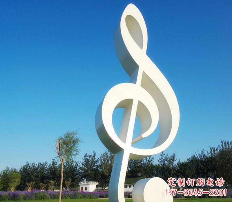 福州不锈钢音符雕塑,把音乐之美立起来
