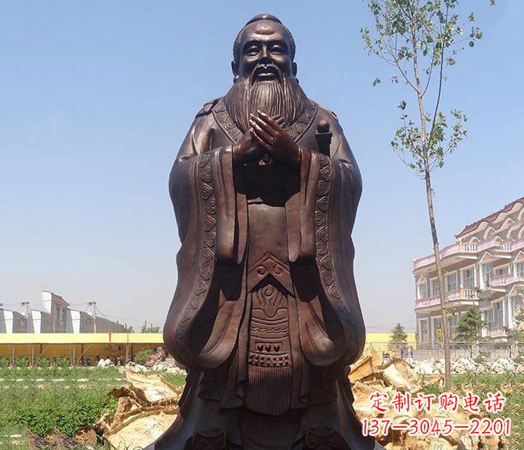 福州精美的纪念孔子雕像,珍藏中华文化精髓