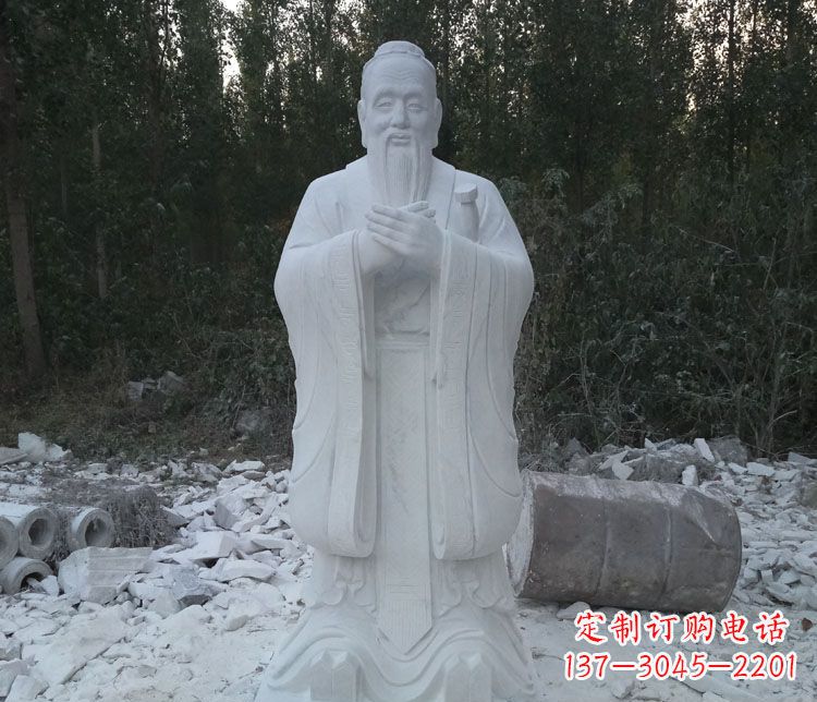 福州传承中国文化的孔子雕塑