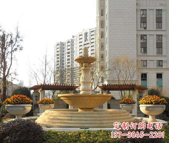 福州多层喷泉石雕,一个非凡的视觉盛宴