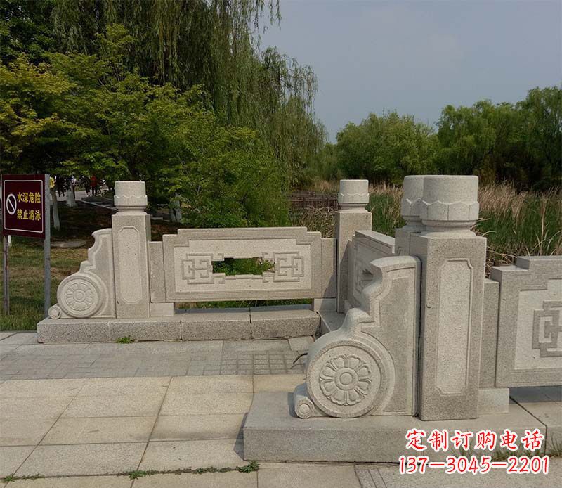 福州景区大理石栏板石雕_1