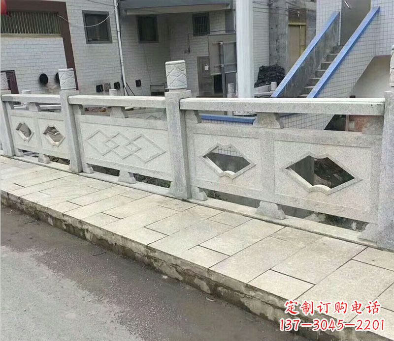 福州景区大理石栏板石雕_2