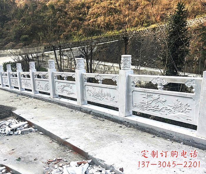 福州景区大理石栏杆石雕 (2)