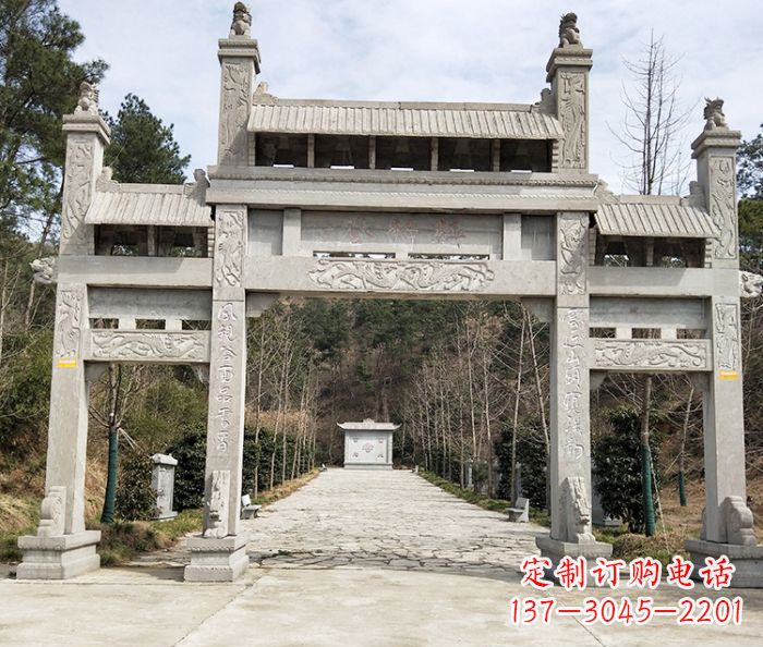 福州中领雕塑定制牌坊石雕